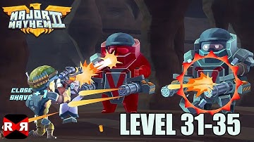 Major Mayhem 2 - Level 31-35 - iOS / Android Walkthrough Gameplay