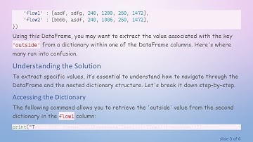 Extracting a Value from a Nested Dictionary in a Pandas DataFrame
