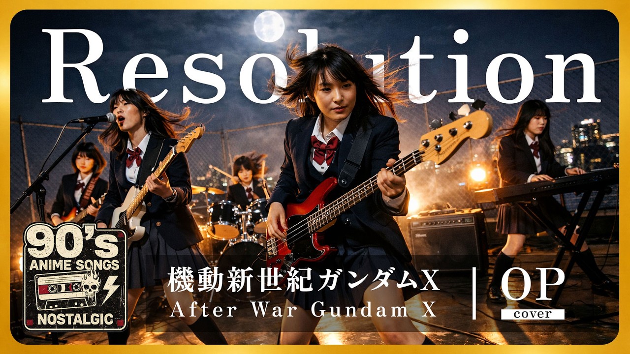 Gundam X Опенинг - Resolution | Аниме 90-х Ностальгия [AI Rock Cover]