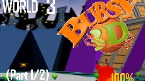 Bubsy 3D: Furbitten Planet - World 3 (Part 1, 100%) - PSX Playthrough