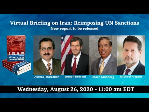 NCRI-US Hosts e-Panel on IRAN: Reimposing Sanctions, August 26, 2020.
