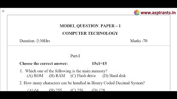 11th Computer Technology Public Exam March 2019 - Model Question Papers (English Medium)