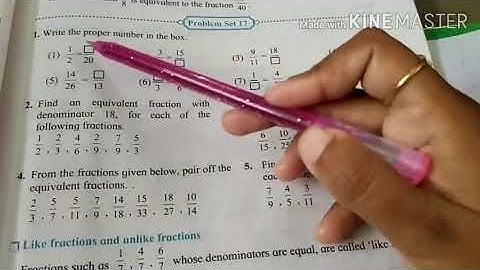 5th math-#chapter 5 Fractions# problem set 17#(part 1)