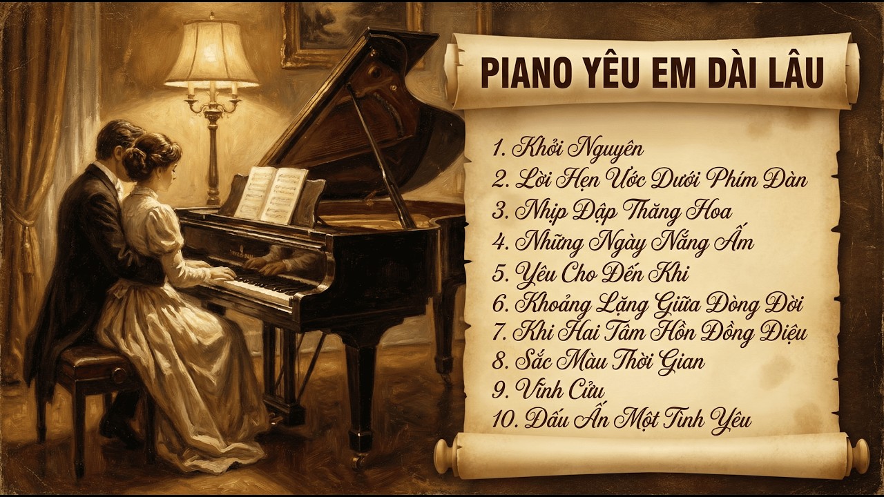 Trạm Dừng Chân | Piano - Yêu Em Dài Lâu | Bản Piano Cho Không Gian Bình Yên