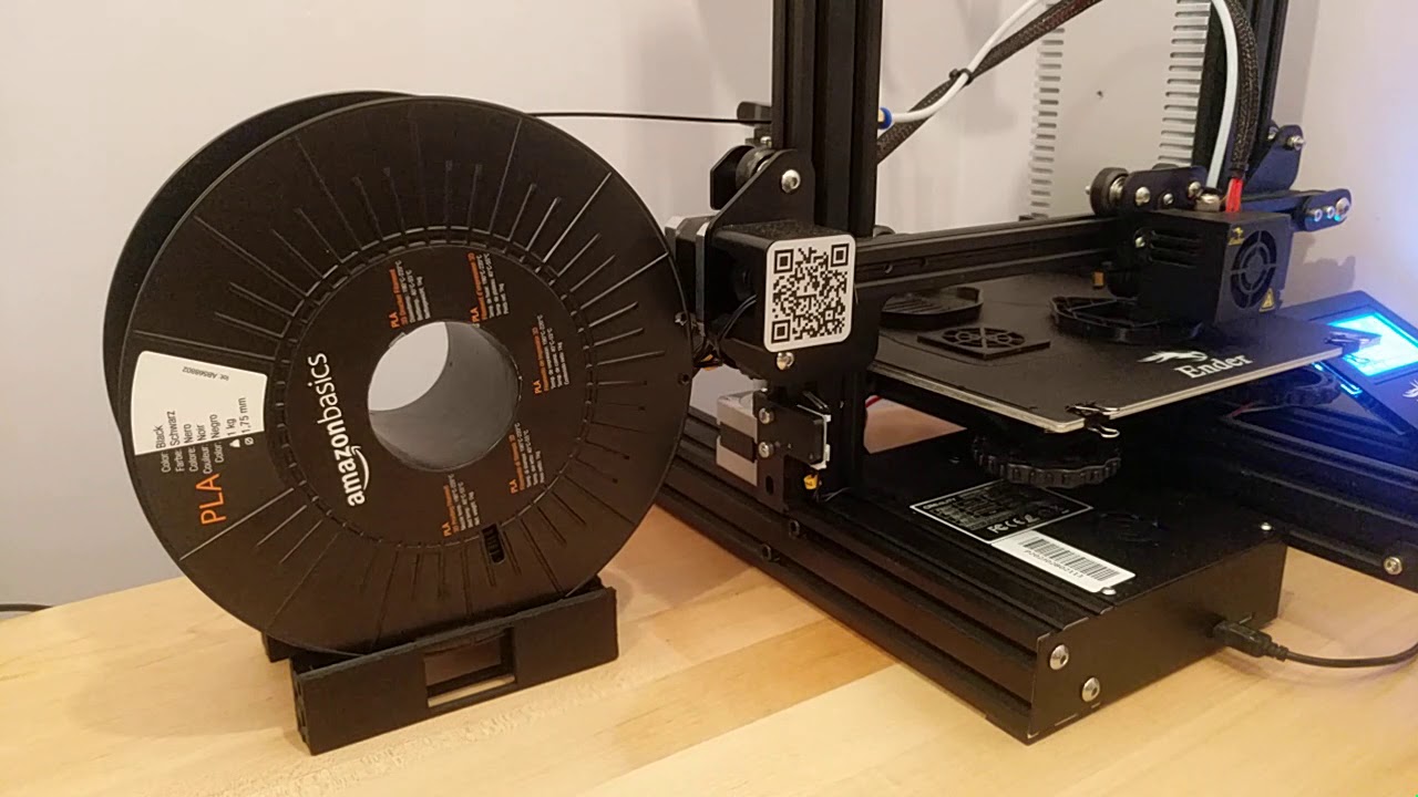Custom Low Resistance Filament Holder for Ender 3 and other side