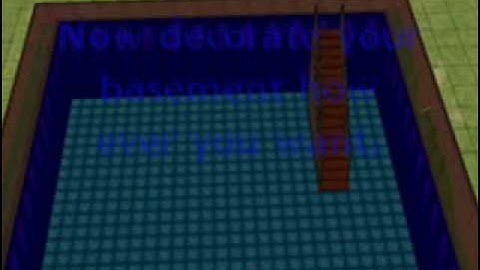 How to build a basement in the sims 2.