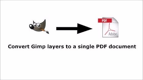 Gimp Layers to a single PDF document