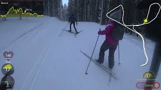 картинка: 24.01.2022. Охта парк. Лыжная трасса 3,8 км.