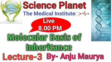 Molecular basis Of Inheritance || Lecture- 3|| By- Anju Maurya ||