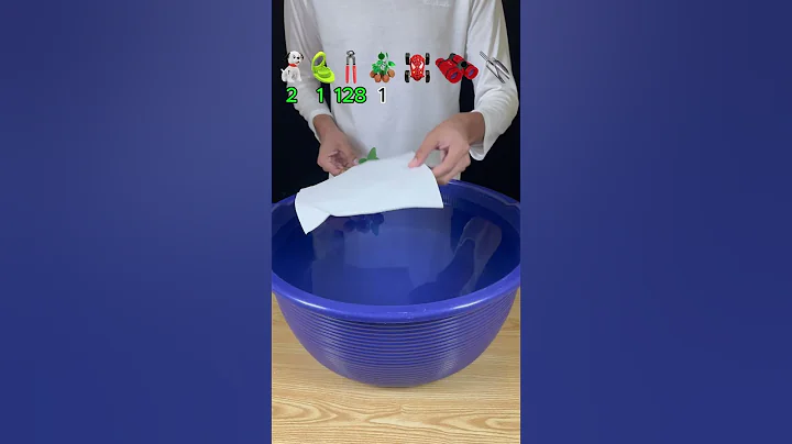 TRY TO GUESS HOW MANY TISSUE PAPER IT TOOKS! #experiment #asmr #satisfying