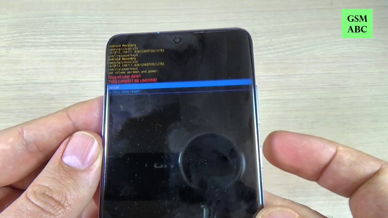 Hard Reset Samsung Galaxy S20