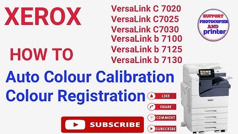 Automatic color calibration Xerox VersaLink C7020. Photocopier C7039.C7125 # how colour registration