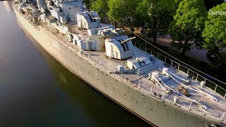 Tim tours the HMCS Haida