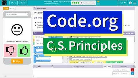 Code.org Lesson 10.4 Functions Practice | Tutorial with Answers | Unit 4 CS Principles