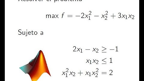 Resolver problemas de optimización no lineal en Matlab