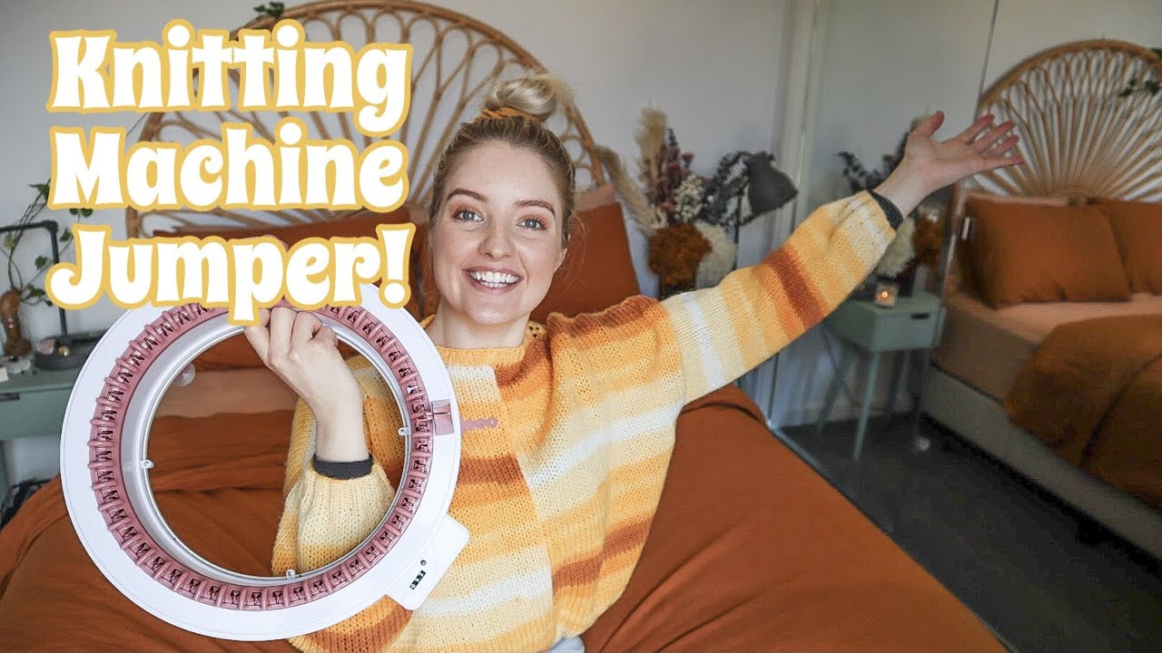 I Made A Jumper On My Knitting Machine!  How To Make A Sweater On The  Sentro 48 Knitting Machine 