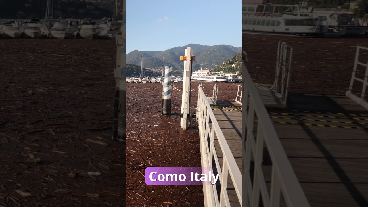 🇮🇹 Lake Como Covered in Trees After Massive Storm 