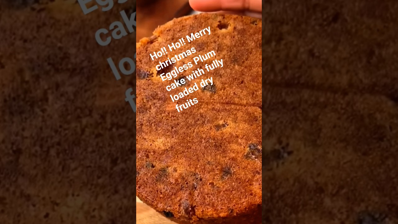 Christmas Eggless plum cake
