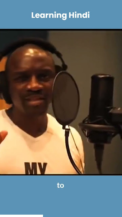 Akon learning Hindi || chammak challo || Ra.one #shahrukh_khan #srk #akon #music #singing
