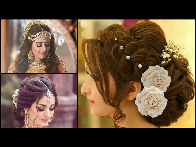 Engagement Hairstyle For Wedding l Bridal hairstyles kashee's l Front  variation l Eid hairstyles - YouTube