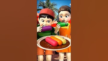 Squid Game AI Edible Slime Colorful Candy ASMR #squidgame #squidgame2 #ai #asmr