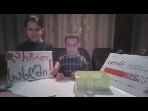 თორნიკე და თეკლა ტეფნაძეები -  როგორ დავამზადოთ  უსაფრთხო პლასტელინი