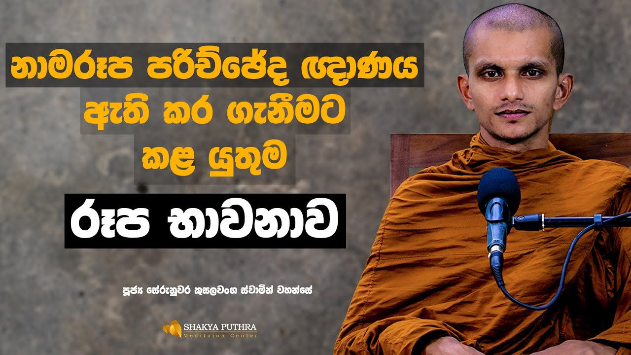 සත්ත්ව පුද්ගල ශූන්‍ය රූපය.. මනසිකාරය තුලින් අවබෝධයට.. | Serunuwara Kusalawansha Thero.