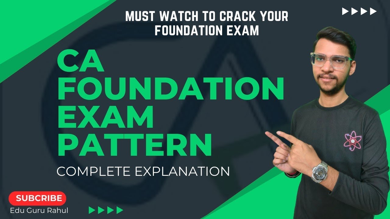 CA Foundation Exam Pattern|Complete Details 💯|December 2023 Exams # ...
