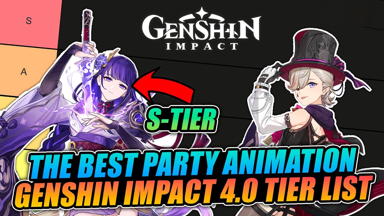 my 4.0 tier list Genshin Impact