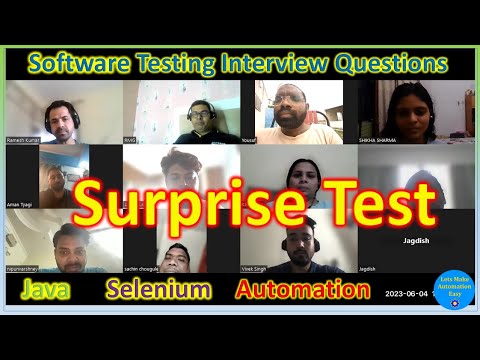 Java Selenium Interview Questions | Surprise Test | Pradeep Nailwal ...