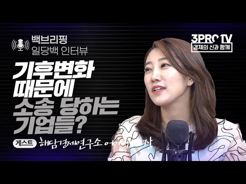 [일당백 인터뷰] 기후변화 때문에 소송 당하는 기업들? f. 해담경제연구소 어예진 소장