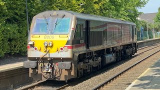 Translink NIR Class 201 Loco 8209 operating Light Engine at Lanyon Place & Lambeg