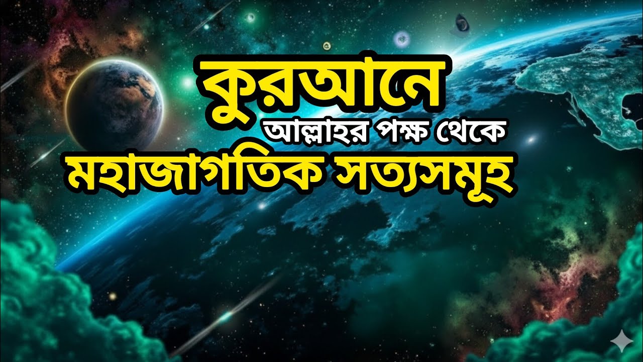কুরআনে মহাবিশ্ব সৃষ্টির বর্ণনা COSMIC DESIGN OF ALLAH