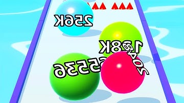 Ball Run Infinity Number Up To (128M, 256M, 512M, 1024M) ! All Levels Gameplay Part 134 android, ios