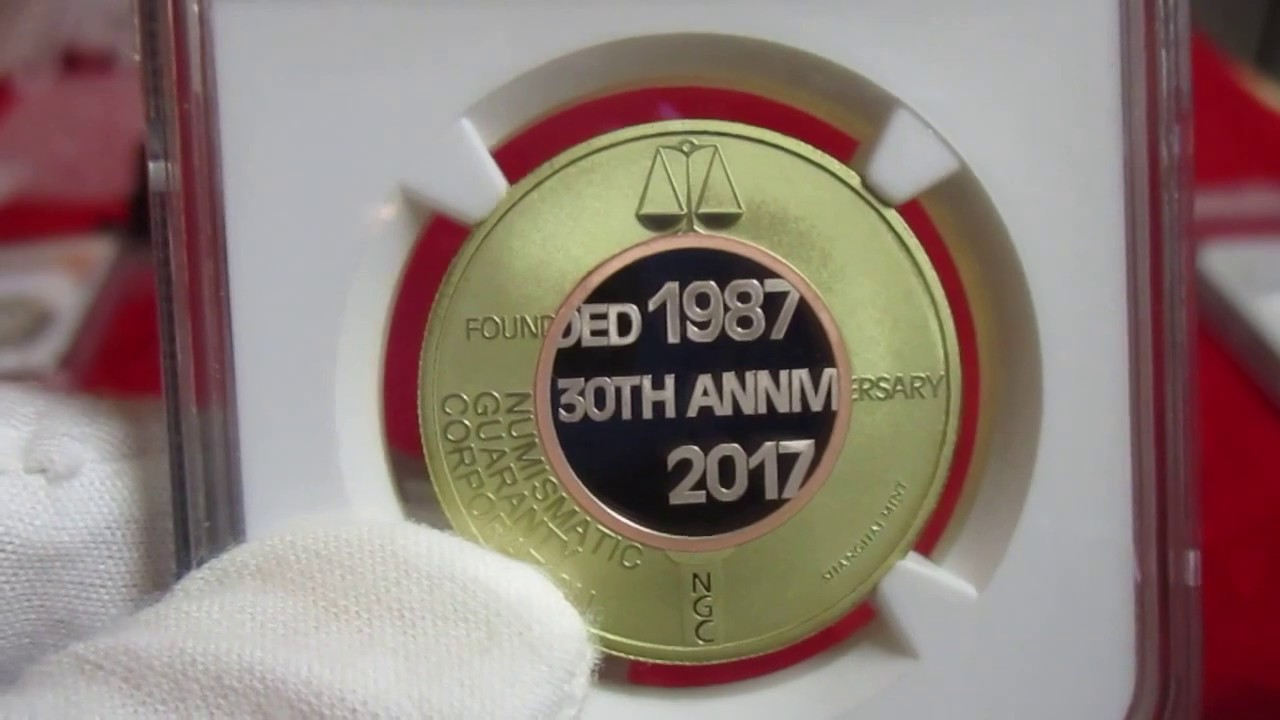 Shanghai China Mint Trimetallic NGC 30th Anniversary Medal SPECIAL MIX of Brass, Copper & Silver!