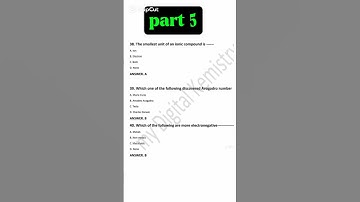 Part 5 | Most Important Chemistry MCQs for MDCAT 2025 | Avogadro, Electronegativity
