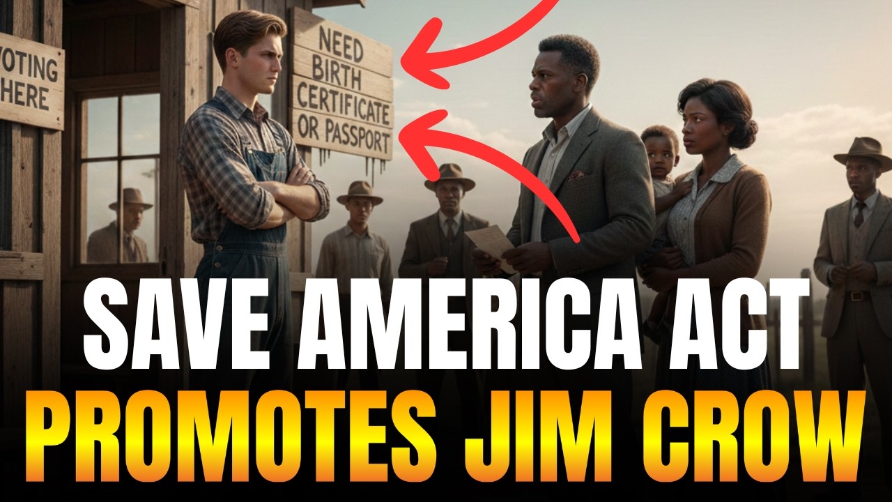 Learn How Trump's SAVE AMERICA ACT IS JIM CROW 2026 And Will Suppress Black Votes Disproportionately