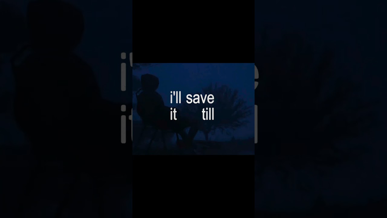 Short lyric video edit