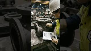 visual inspection of steel casting valve body