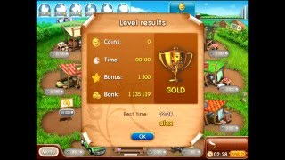 Farm frenzy 2 only GOLD (level 75) Hat street 1 Веселая ферма 2 Шляпная 1 (уровень 75) Золото screenshot 5