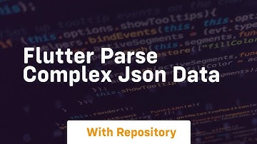 Flutter parse complex json data