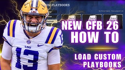 CFB 26: How to LOAD Custom Playbooks for Your Dynasty! 🔥 (Step-by-Step Guide)