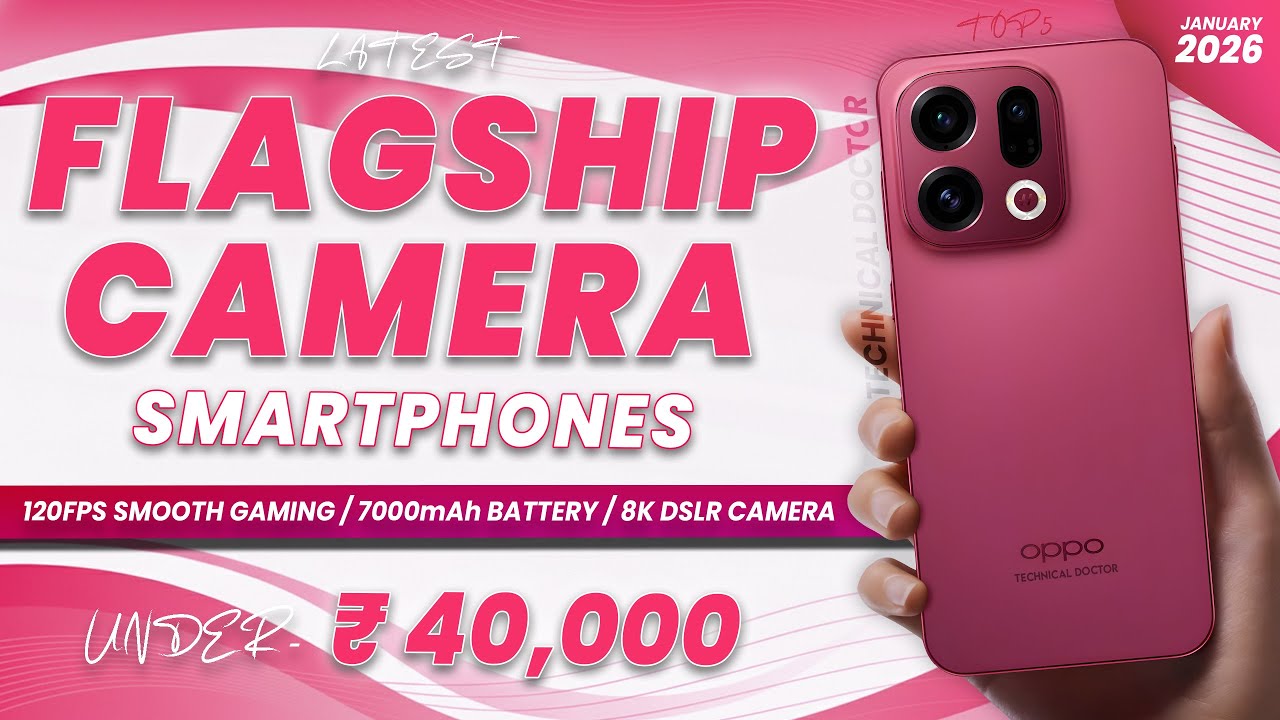 5 Best FLAGSHIP CAMERA Smartphones Under ₹40K Premium!