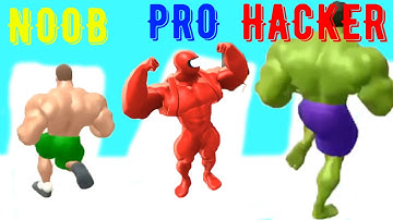 Muscle Rush Battle NOOB vs PRO vs HACKER