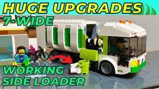 New & improved Lego City Garbage Truck MOC 🚛 with working side loader!