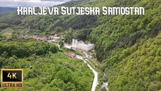 Kraljeva Sutjeska Samostan, dronom. Na kraljevski grad Bobovac nisam uspio doci, los put, a i kisa.