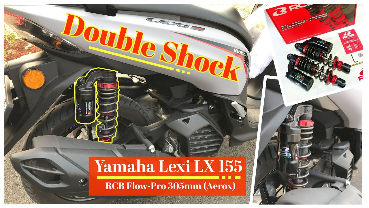 Bikin Double Shock Yamaha Lexi LX 155 pakai RCB FLOW PRO 305mm (Aerox) - Makin Nyaman !
