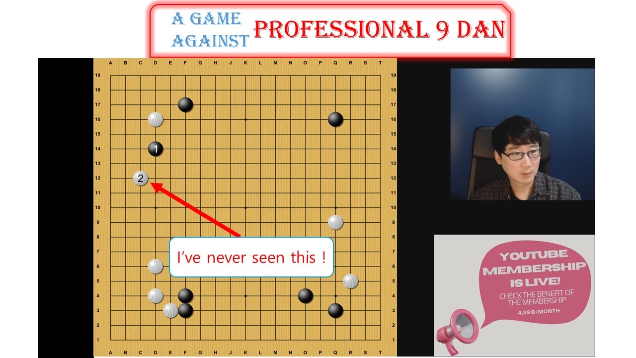 *4000 subscribers!*  I've never seen this! (A training game against Pro 9p)