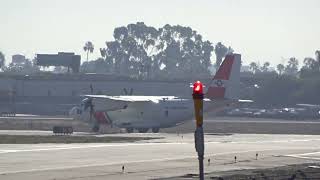 US Coast Guard Alenia HC-27J 2707 LGB Takeoff 30