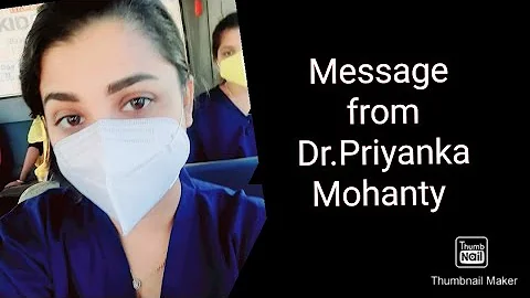 #Covid- 19 message from #CORONAJODHA  Dr.Priyanka ...